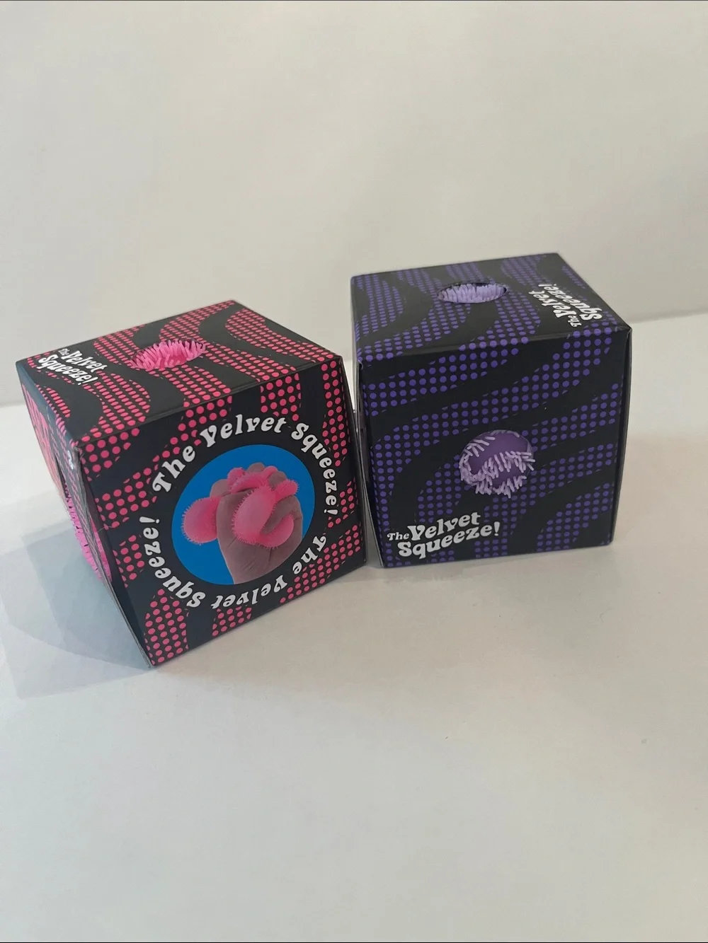 Nee Doh Two Fuzz Ball Wonder Waves - Pink and Purple